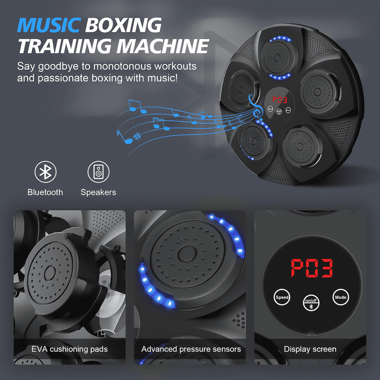 GZXIHTZ Music Boxing Machine, Wall Mounted Boxing Trainer with