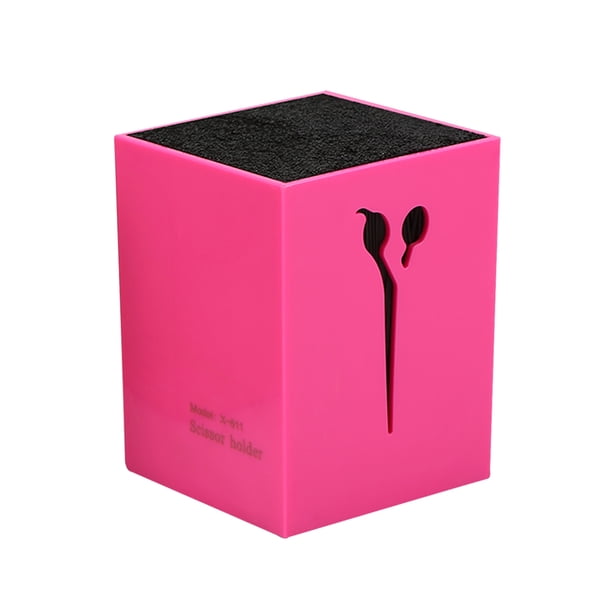 Saluaqui Caja De Tijeras De Salón, Soporte Para Tijeras Con Diseño Separable, Base Antideslizante, Patrón De Tijeras Huecas, Caja De Almacenamiento De Clips De Peines De