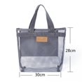 thumbnail image 3 of AMERTEER Zip Mesh Beach Swimming Tote Travel Toiletry Storage Bag Bathing Wash Handbag, 3 of 8