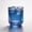 1PC-Dark Blue, variant on Fshop Vintage Embossed Jewel Tone Colored Glass Tumbler 8oz, Retro Drinking Cup for Water Juice Iced Coffee, Available in 1/4/8 Pack, Dishwasher Safe