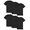 Black, variant on Men's Crew Neck T-Shirt Undershirts, Assorted Color Multipacks, Sizes S-3XL