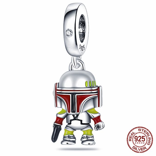 Disney Marvel Star Wars Collection DIY 100%925 Sterling Silver Bead Pendant for Pandora Original Bracelet Charm Women New Gao Jinjia LED