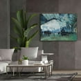thumbnail image 5 of Epic Graffiti 'Ariival Of The Normandy Train' by Claude Monet, Giclee Canvas Wall Art, 54"x40", 5 of 8