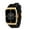 Black Gold, variant on Square Watches for Men Silicone Mens Square Watch with Date Original Waterproof Analog Quartz Fashion Business Casual Wristwatch