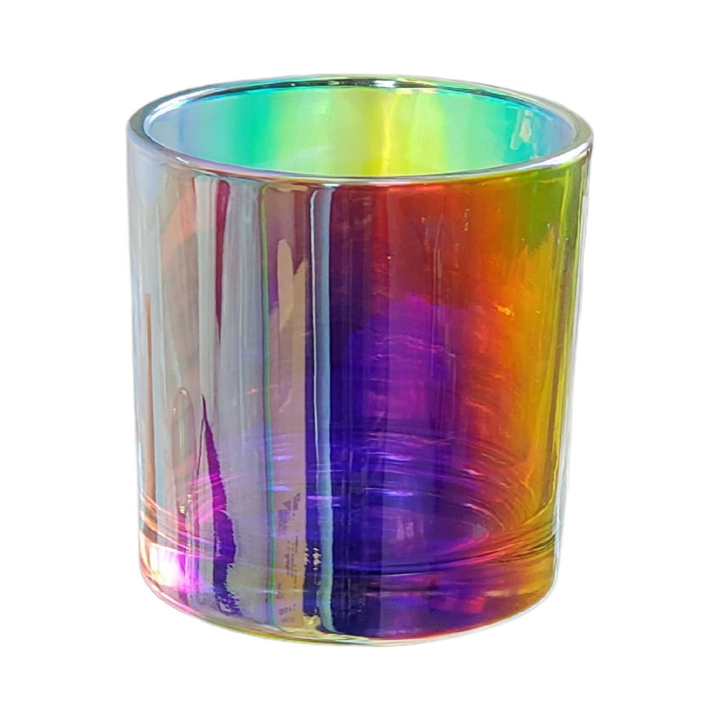 9.5 oz. Monticiano Iridescent Chromaflair Empty Candle Jar candle vessels for DIY candle-making projects (Box of 48)