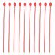 thumbnail image 1 of 10 unids Cable Pastillas de cremallera Autobloqueo Lazo Envuelve Silicona Gestión Correas correas correas, 1 of 7