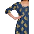thumbnail image 3 of Moomaya Kurta Imprimée Longue Tunique pour Femmes Tenue d'Été Kurti pour Femmes, 3 of 5
