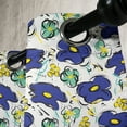 thumbnail image 3 of Ambesonne Leaf Grommet Curtain, Brush Stroke Stripes, 50" x 72", Mint Green Navy Blue, 3 of 6