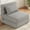light Gray, variant on Modern Convertible Sleeper Chair with Upgraded Pillow, Foldable Memory Foam Sleepers, Comfy Floor Sofa