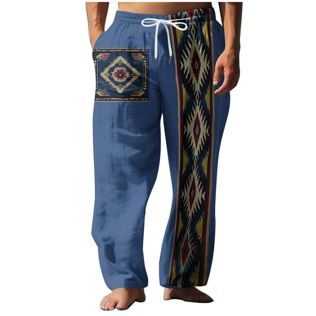 Pantalon de Plage Décontracté pour Hommes, Taille Extensible, Respirant et Confortable, Doux, Longueur Complète