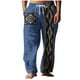 thumbnail image 2 of Pantalones largos para hombre, cintura elástica, transpirables, cómodos, suaves, informales, de playa, de poliéster., 2 of 5