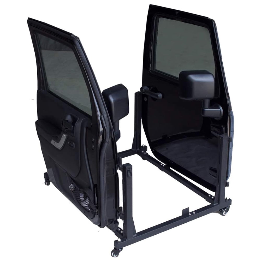 Surco Deluxe Wall Mount Door Hanger For Jeep Wrangler - Compatible With YJ, TJ, JK, JL Front/Rear Doors, Made In USA