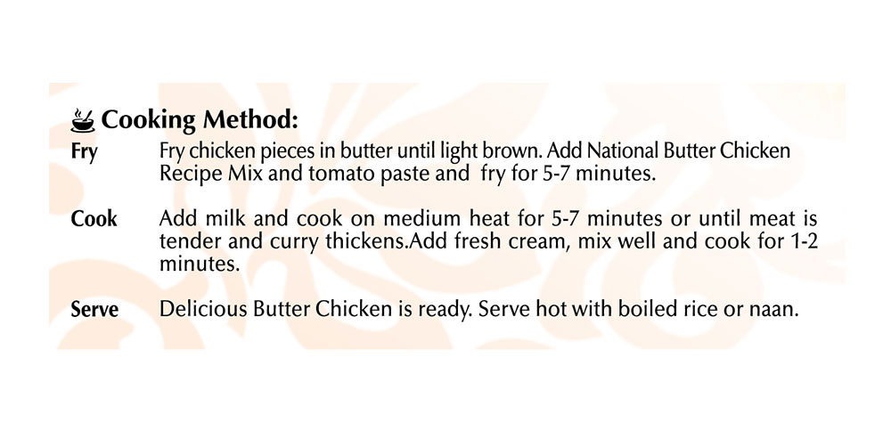 NATIONAL BUTTER CHIC, E-INDIAN NATIONAL BUTTER CHIC