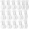 thumbnail image 1 of Pendientes de sublimación Línea de transferencia de calor en blanco Pendientes de gancho Lágrima de madera sin pulir Diversa forma, 1 of 5