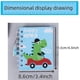 thumbnail image 2 of 4 pcs random patterns portable notebooks dinosaur kawaii notebooks sketch notebooks, kids stationery, school supplies, 2 of 5