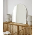 thumbnail image 4 of Chrome Arched Wall Mirror Bathroom Mirror with Metal Frame Arched Top Vanity Mirror 30x34", 4 of 6