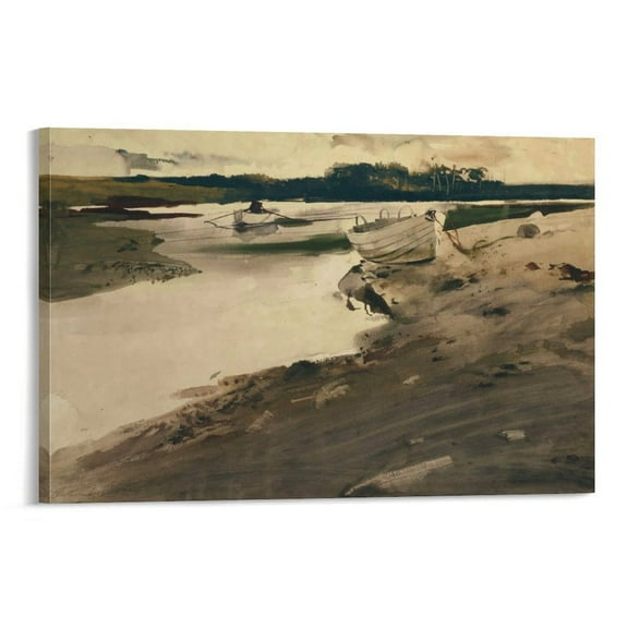 Andrew Wyeth The Inlet Canvas Printing Famous Paintings, Wall Art Posters, Decorative Hanging Pictures Gifts Canvas Painting Poster Wall Art Decorative Picture Prints Modern Decor 12x18inch(30x45cm)