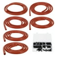 thumbnail image 1 of Manguera de vacío de silicona Unique Bargains 130PSI Presión máxima Línea de vacío automotriz Roja con conector de vacío 1 juego 5Ft 3/4/5/6/8/10mm ID Grosor 2.5mm, 1 of 7