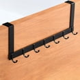 thumbnail image 3 of sobre puerta, Toallero sobre puerta, Colgador para puerta, Perchero sobre puerta, s de puerta para colgar ropa, Toals, Detrás Negro rgo 7 s Sunnimix Colgador de puerta, 3 of 8