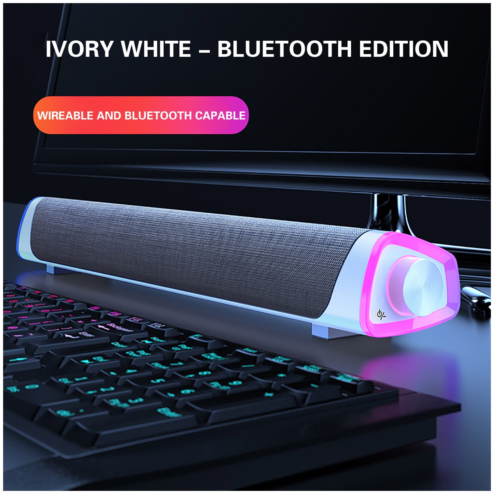 Byujiro Bluetooth Speaker, Computer Speaker, Dual Speaker Desktop Sound Subwoofer for PC/Laptop