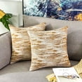 thumbnail image 1 of fundas de almohada decorativas para cama, rectangulares, coloridas, con acento lumbar, para sala de estar, 45 x 45, color amarillo, 1 of 4