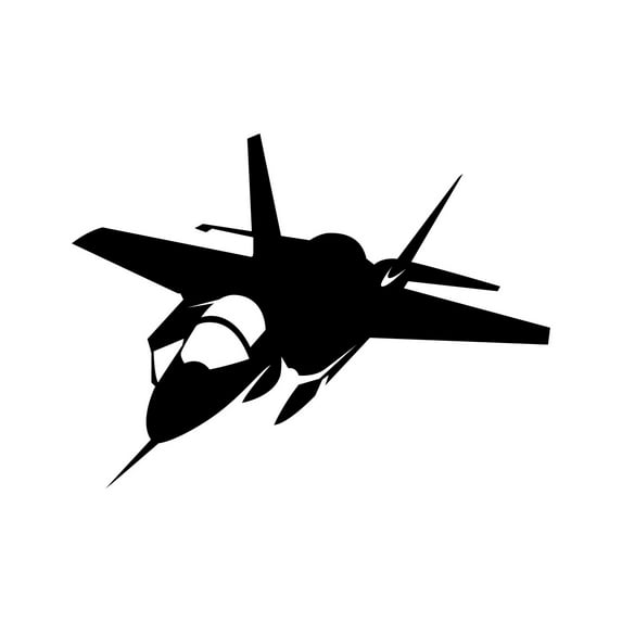 F-35 Lightning II Sticker Decal Die Cut - Self Adhesive Vinyl - Weatherproof - Made in USA - Many Color and Sizes - fighter f35 stealth fighter