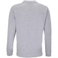 thumbnail image 2 of SOLS  Adult Planet Marl Pique Long-Sleeved Polo Shirt, 2 of 4