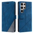 thumbnail image 2 of For Samsung Galaxy S26 Ultra 5G Wallet Phone Case With Card Holder Magnetic Closure Folio Splicing PU Leather Flip Case,Blue,For Galaxy S26 Ultra 5G, 2 of 7