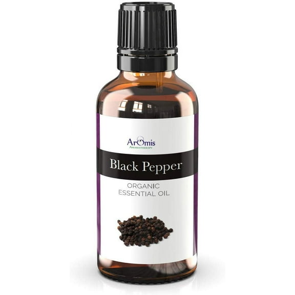 ArOmis Black Pepper Essential Oil - 100% Pure Therapeutic Grade - 30ml (1 Fl Oz), Undiluted, Premium, Oils Perfect for Aromatherapy Diffuser