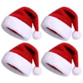 thumbnail image 2 of Zaldita Adults Christmas Hat Santa Hat Holiday Velvet Comfort Extra Thicken Fur Xmas Hat for New Year Type B 4Pcs One Size, 2 of 3