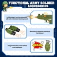 thumbnail image 3 of Disfraz militar para niños, de soldado, para Halloween de 3 a 4 años, color verde, 3 of 7