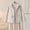 B_ Beige, variant on Women Middle Aged Elderly Cotton Clip Jacket Winter Coat Color Block Collared Lightweight Warm Cotton Outerwear Beige XXXL