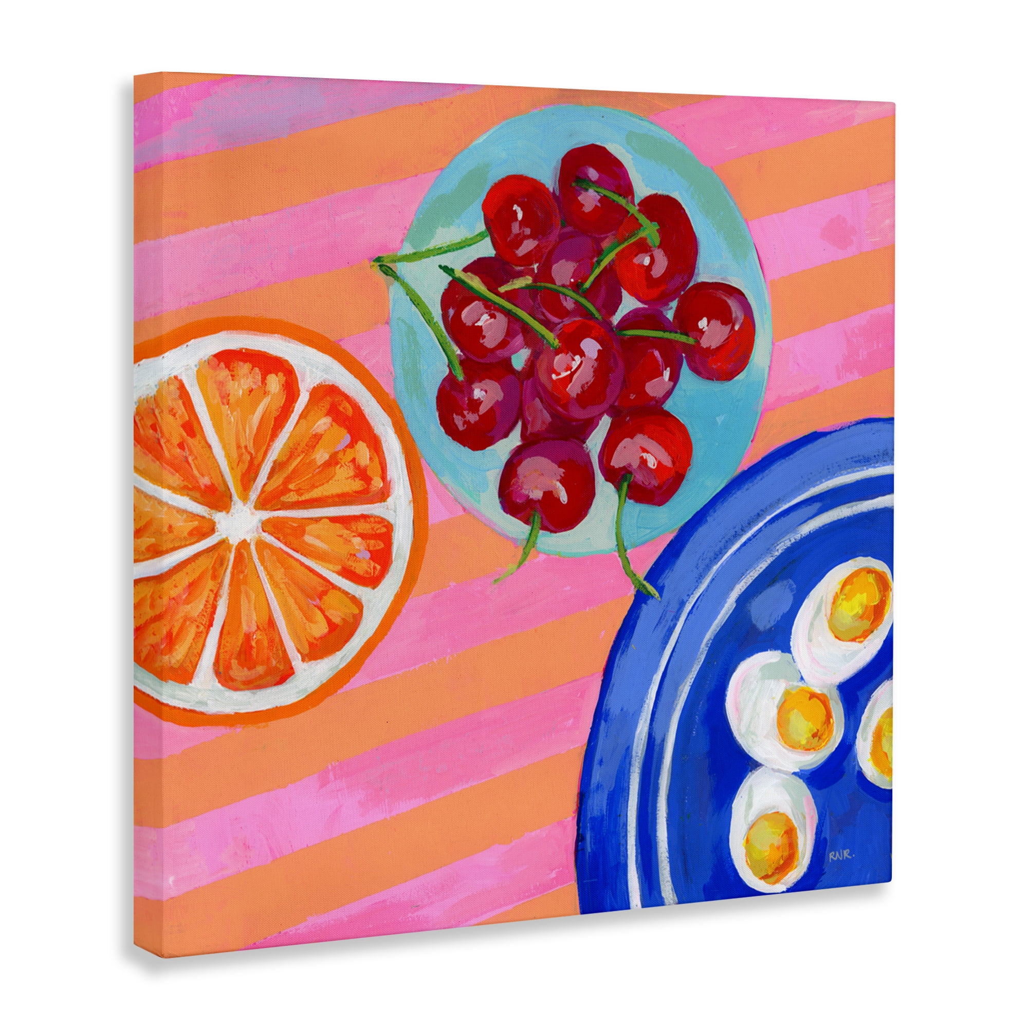 Stupell Industries Summer Snacks Picnic Blanket Canvas Wall Art, design by Rachael Reese