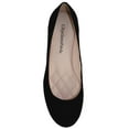 thumbnail image 2 of Thesis Formal Shoes Brand City Classified Women Ballet Flats Basic Slip On Round Toe Black Suede Nubuck, 2 of 2
