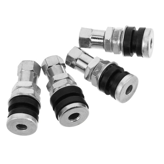 Raindrops 4pcs Heavy Duty Metal Tire Valve Stems for Motorcycles and Electric Vehicles Air Valve Stems Leak-Proof for Tubeless Tires