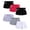 Black/Lilac/Grey/Black/Fuchsia, variant on Real Love Girls Active Shorts French Terry Athletic Gym Dolphin Shorts 6 Pack