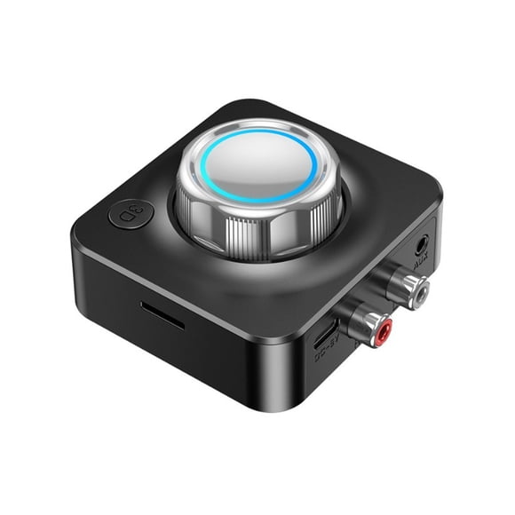 Inteprter Altavoz con cable RCA Receptor compatible con Bluetooth Baja latencia Ajustable Tipo-c Adaptador de audio alimentado Soporte de tarjeta Type2