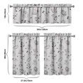 thumbnail image 6 of Kitchen Curtains 36 Inch Short - 3 Panel Set with Cute Cat Paw Pattern, Rod Pocket Window Curtain, 100% Polyester for Pet Lovers Farmhouse, Cafe, Kitchen, Bedroom, Easy Wash, 6 of 6