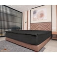 thumbnail image 2 of Zip-On Fitted Sheet Set - Designed for Mattresses with Up to 8" Inch Deep Pockets - Includes 1 Fitted Sheet Base and 2 Zip-On Sheets Cal King Size - 600 TC - Dark Grey Color, 2 of 4