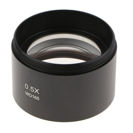 Image of Metal 0.5X AUX Auxiliary Objective Lens for Stereo with mmx0.75 Mounting Thread Working Distance 165mm