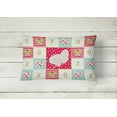 thumbnail image 2 of Carolines Treasures CK5410PW1216 White Holland Turkey Love Canvas Fabric Decorative Pillow, Red, 12H x16W, multicolor, 2 of 3