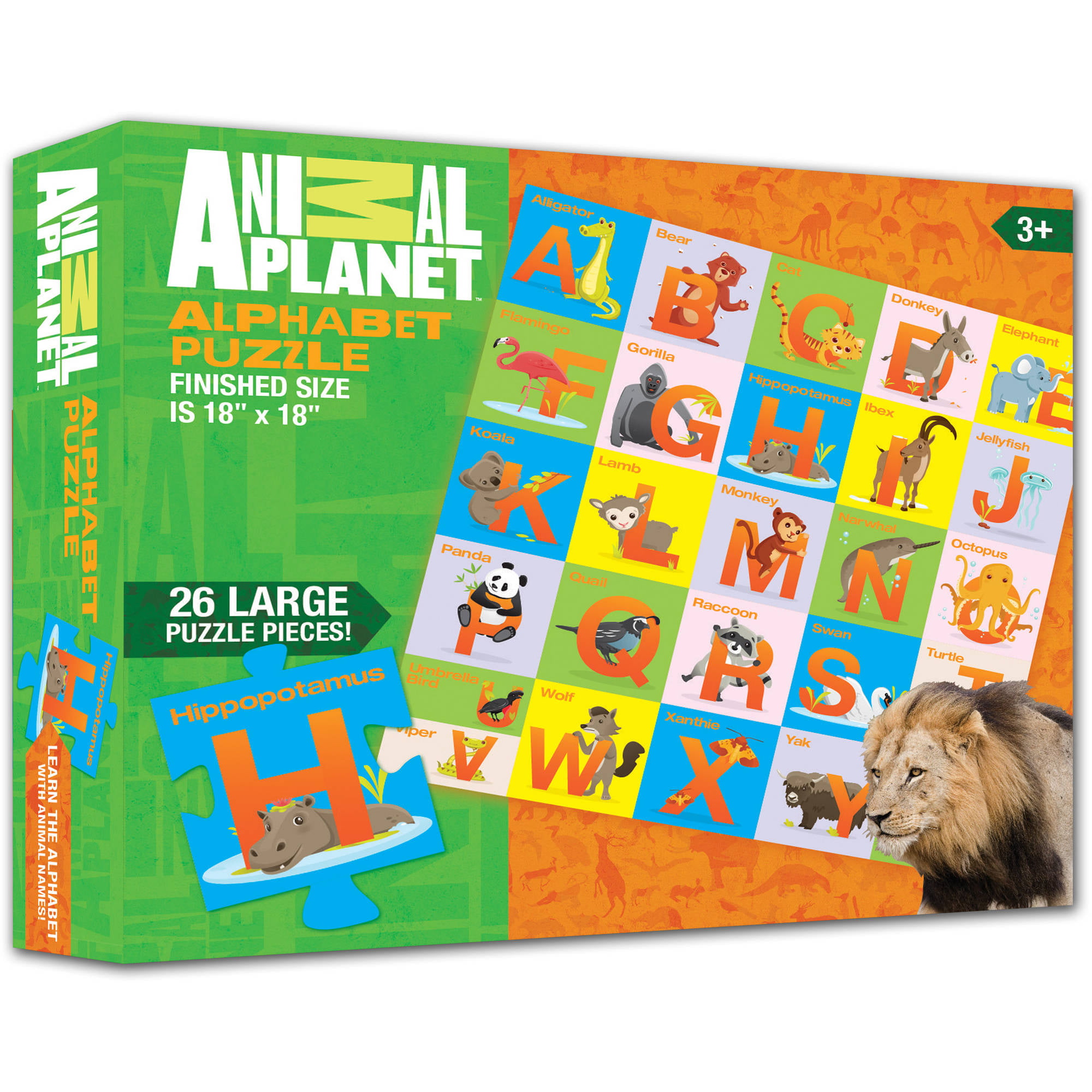 Smart Play Animal Planet Animal Alphabet Puzzle 