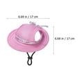 thumbnail image 4 of Sombrero decorativo para mascotas, adorable sombrero protector solar para cachorros con agujeros para las orejas., 4 of 6