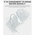 thumbnail image 4 of OTHWAY Non Slip Grassy Bathtub Mat :27.5X15.7 inches Spa Foot Massage Bathroom Rug,Quick Drain Shower Floor Mat for Elderly Pregnancy & Families(White), 4 of 7