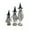 C, variant on QLUEWX 3PCS Halloween Ghost Table Decorations, Wooden Ghosts Table Decor with Bows, Rustic Base Halloween Table Centerpieces Home Decor, Halloween Decorations Indoor for Home Office Table Party