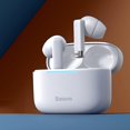 thumbnail image 1 of Baseus Bowie E9 Auricular inalámbrico Bluetooth 5.3 con 4 micrófonos ENC Verdadero auricular inalámbrico Cancelación de ruido Gaming Sport HiFi Earbud Tan Jianjun unisex, 1 of 2