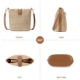 thumbnail image 4 of LOUEBICA Small Straw Crossbody Bag for Women Woven Summer Shoulder Phone Purse Beach Handbag for Vacation, 4 of 7