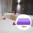 thumbnail image 3 of Sábanas de cama SPA, funda de colchón suave de tejida 80 cm 80 cm funda de cama de mesa de transpirable, para clubes de salón , Púrpura 20 piezas Baoblaze Sábana, 3 of 8