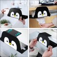 thumbnail image 5 of Soporte para toallas de papel con forma de pingüino montado en la pared sin perforaciones debajo de los gabinetes de cocina soporte para toallas de papel higiénico soporte para rollos de papel organiz JFHHH pequeña, 5 of 5