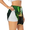 thumbnail image 2 of Haiem St. Patrick's Day4 Women's 2 in 1 Running Shorts - Lightweight Athletic Workout Gym Yoga Breathable Sports Shorts Liner with Phone Pockets-X-Large, 2 of 9